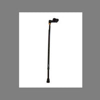 Walking Stick Palm Grip Handle For Left Hand (Large) Black [Pcp10108Bl]