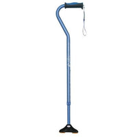Airgo Comfort-Plus Offset Cane W/miniquad Ultra-Stable Tip Blue [730-859] - Think Mobility