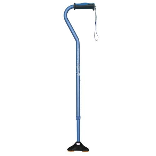 Airgo Comfort-Plus Offset Cane W/miniquad Ultra-Stable Tip Blue [730-859] - Think Mobility