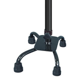 Hugo Small Base Quad Cane - Ebony [731-850]