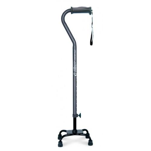 Airgo Comfort-Plus Large Base Quad Cane - Charcoal [770-846] - Think Mobility