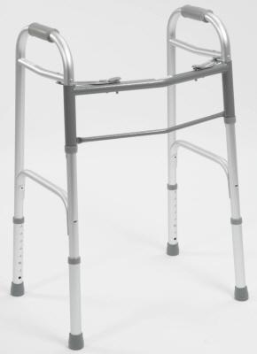 Walking Frame Folding Front With Tips [9346376060400] - Think Mobility