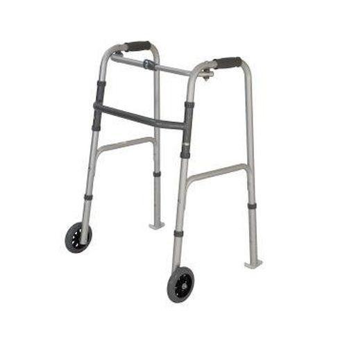 Walking Frame Folding Peak Care Swl 130 Kg Wheels/skis 10180Sl [9346376060417] - Think Mobility