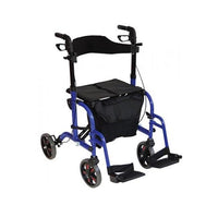 Aidapt Rollator Duo Deluxe Transit Chair Blue [Vp184B] - Think Mobility