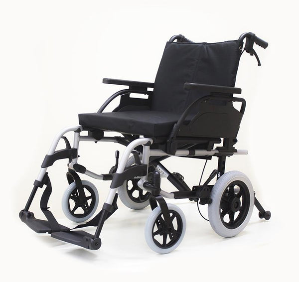 Wheelchair Breezy Basix 2 Folding Backrest Transit 20X16/18 Silver [074104-006] - Think Mobility