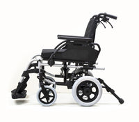 Wheelchair Breezy Basix 2 Folding Backrest Transit 20X16/18 Silver [074104-006] - Think Mobility