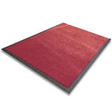 Indoor Rubber Backed Mat - Solid - 450 X 700 Mm, Novis, Red [Rm-4570-Rd] - Think Mobility