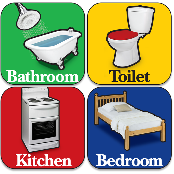 Betterliving Orientation Signage Bathroom Sticker Green [Bl0036Shba] - Think Mobility