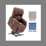 Lift Chair Pride C1 Single Motor Petite Artic Blue Fabric [C1Ab] - Think Mobility
