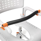 Etac Clean Mobile Shower Commode 49Cm 4 Locking Castors White [80229270] - Think Mobility