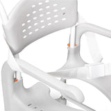 Etac Clean Mobile Shower Commode 49Cm 4 Locking Castors White [80229270]