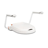 Etac Hi-Loo Fixed With Arm Support Toilet Seat Raiser Height 6Cm [80301316-2] - Think Mobility