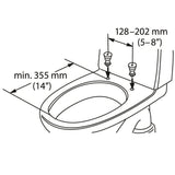 Etac Hi-Loo Toilet Seat Raiser Fixed With Arm Supports 10Cm [80301317-2] - Think Mobility
