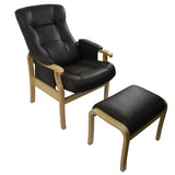 Howard Easy Chair Suede With Footstool Oscar Furniture (Gst) [Howard] - Think Mobility
