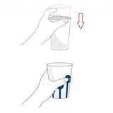 Ornamin Non Slip Cup Measuring Icon White/red [5946] - Think Mobility