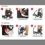 Scooter S19 Foldable Quest Travel 16" 4 Wheels P/w [Hw-S19] - Think Mobility