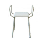 Shower Stool Kcare Aluminium, Plastic Seat [Ka222Aa] - Think Mobility