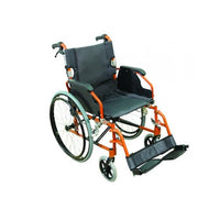 Wheelchair Aidapt Lightweight 18" Self Propelled Orange [Va165O] - Think Mobility