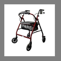 Walker Peak Care Ellipse Standard 6" Red [8156] - Think Mobility