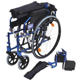 Wheelchair Aidapt Lightweight 18" Self Propelled Blue [Va165B] - Think Mobility