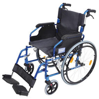 Wheelchair Aidapt Lightweight 18" Self Propelled Blue [Va165B] - Think Mobility