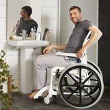 Shower Commode Etac Self Propelled White [80229276] - Think Mobility