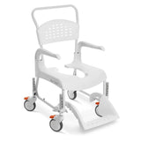 Etac Clean Mobile Shower Commode Height Adjustable White [80229208] - Think Mobility