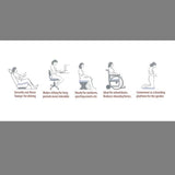 Coccyx Tailbone Wedge Steri Plus [A140412002] - Think Mobility