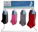 Gripperz Anklet Sock Non Slip Medium Grey [Gry-Med] - Think Mobility